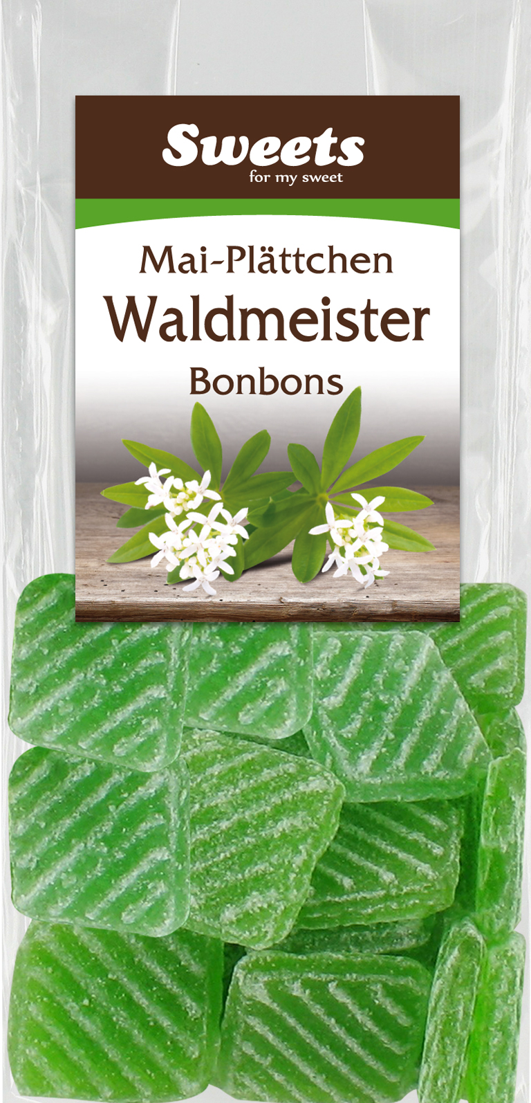 Mai-Plättchen ¨Waldmeister¨ Bonbons Mai-Plättchen ¨Waldmeister¨ Bonbons