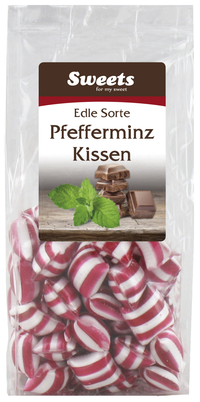 Pfefferminzkissen mit Schokocremefüllung Pfefferminzkissen mit Schokocremefüllung