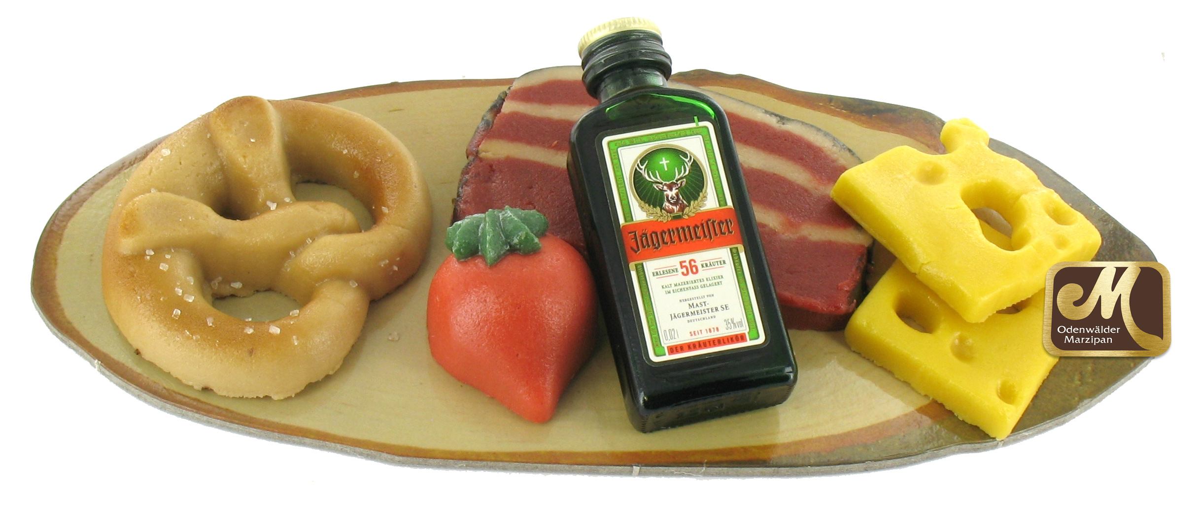 Schinkenbrett mit Schnaps