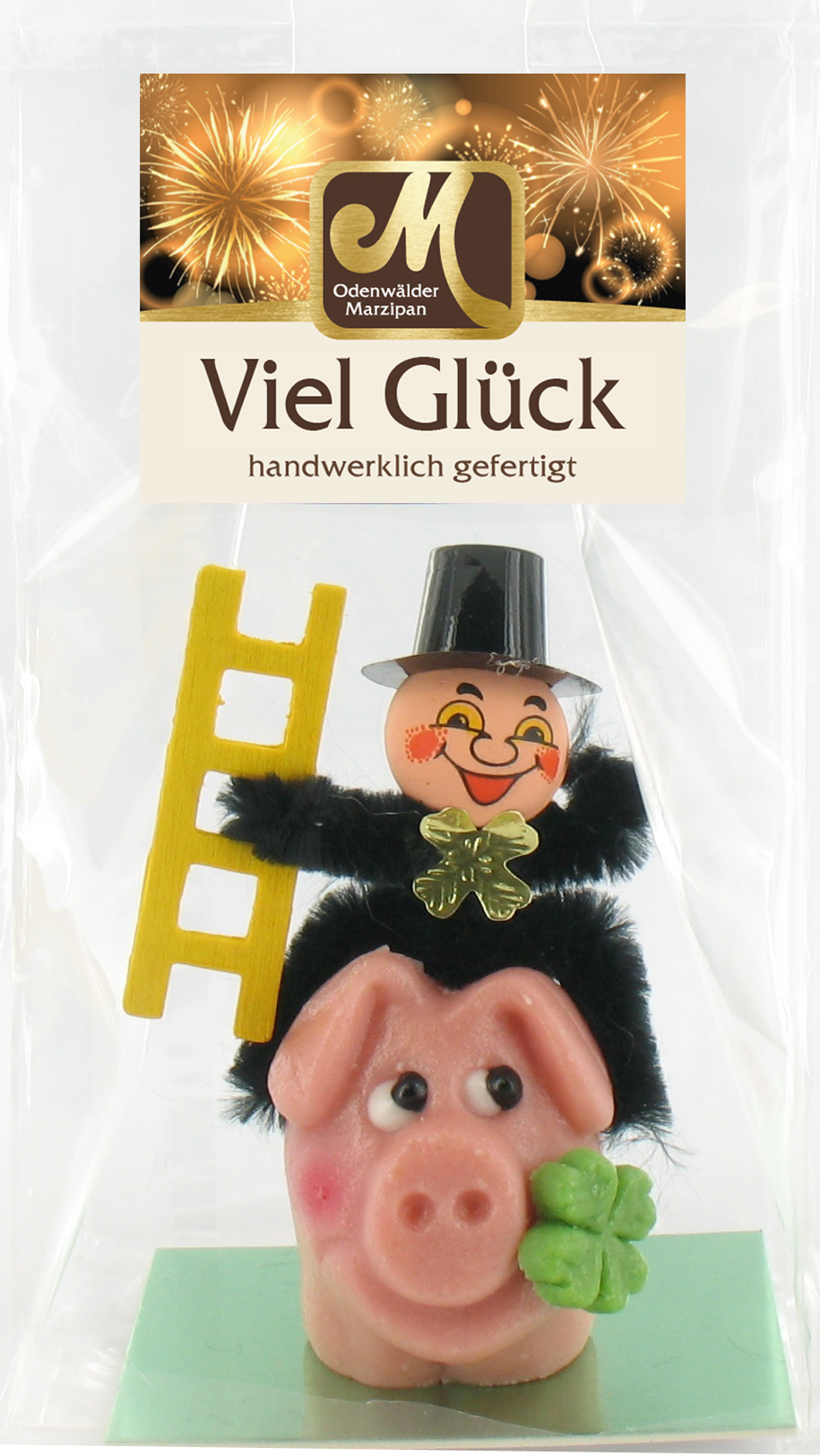 Schwein mit Schornsteinfeger Schwein mit Schornsteinfeger