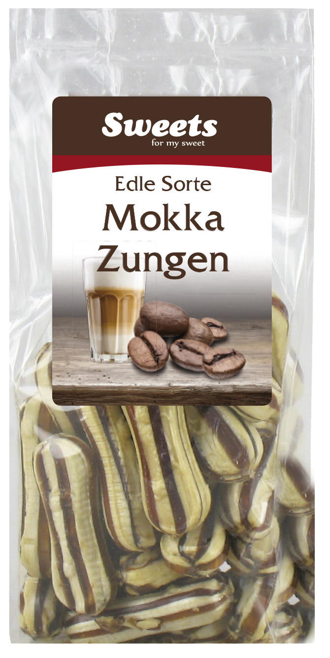 Mokka Zungen mit Schokocremefüllung Mokka Zungen mit Schokocremefüllung